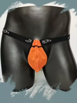 Men Adjustable Pouch Thong Low Rise Elastic Waistband Sexy G String Underwear