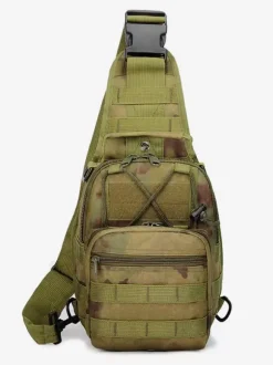 Men Bag Black Nylon Camouflage Messenger Bag