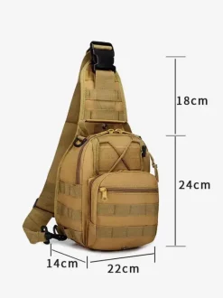 Men Bag Black Nylon Camouflage Messenger Bag
