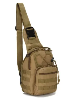 Men Bag Black Nylon Camouflage Messenger Bag
