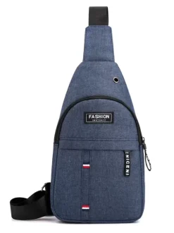Men Bag Grey Nylon Messenger Bag