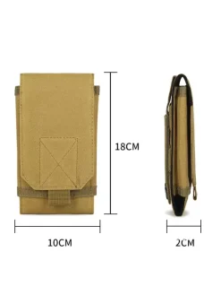 Men Bag Khaki Nylon Waist Bag
