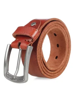 Men Belt Leather Fashion Light Brown Belt