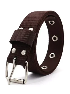 Men Belt Nylon Chic Nylon Zinc Alloy Daily Casual Orange Belt