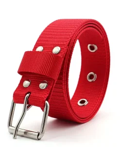 Men Belt Nylon Chic Nylon Zinc Alloy Daily Casual Orange Belt