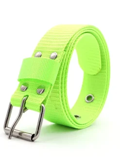 Men Belt Nylon Chic Nylon Zinc Alloy Daily Casual Orange Belt