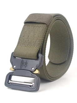 Men Belt Nylon Hunter Green Daily Casual Belt