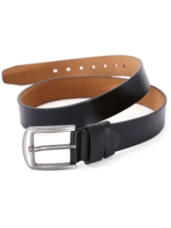 Men Belt PU Leather Fashion Black Belt