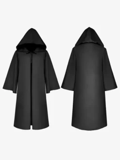 Men Christmas Ponchos Burgundy Cloak Polyester Christmas Halloween Holidays Costumes