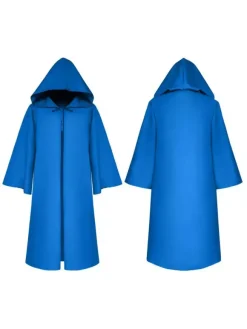 Men Christmas Ponchos Burgundy Cloak Polyester Christmas Halloween Holidays Costumes