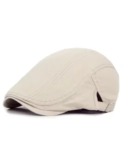 Men Hat Polyester Classic Apricot Hats