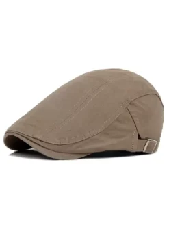 Men Hat Polyester Classic Apricot Hats