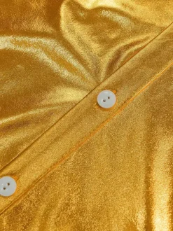 Men's 2 Piece Disco Sets Shiny 70s Vintage Disco Shirt And Sequin Bell Bottom Pants Retro Hippie Disco Style Dude Costume Suits