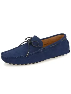 Men's Belgian Loafer Moccasin Driving Shoes Suede Slip-On Shoes