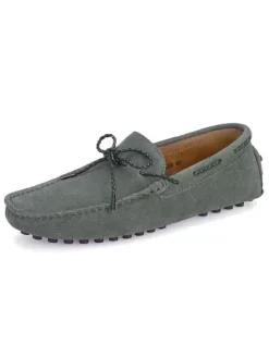 Men's Belgian Loafer Moccasin Driving Shoes Suede Slip-On Shoes