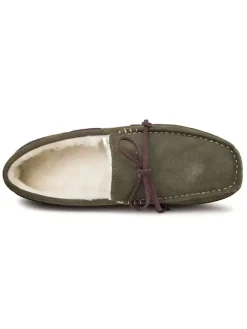 Men's Belgian Loafer Tie Warm Winter Driving Shoes