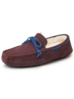 Men's Belgian Loafer Tie Warm Winter Driving Shoes