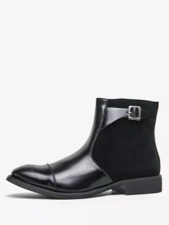 Men's Boots Chelsea Boots Black PU Leather