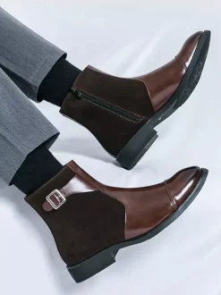 Men's Boots Chelsea Boots Black PU Leather