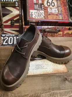 Men's Boots Chelsea Boots Coffee Brown Round Toe