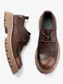 Men's Boots Chelsea Boots Coffee Brown Round Toe