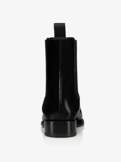 Men's Boots Chelsea Plain Smooth Pu leather Prom Party Black Square Toe Ankle Boots