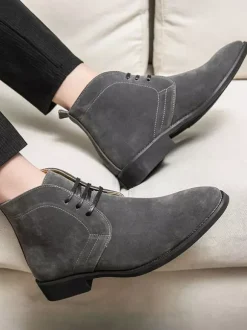 Men's Boots Chukka Boots Round Toe