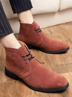 Men's Boots Chukka Boots Round Toe