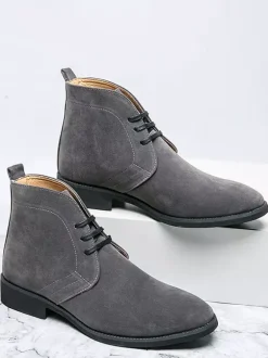 Men's Boots Chukka Boots Round Toe