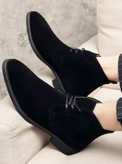 Men's Boots Chukka Boots Round Toe