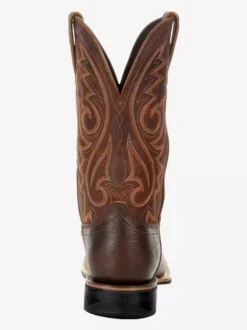Men's Boots Cowboy Boots Coffee Brown Pointed Toe Mid Calf Boots