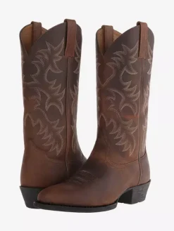 Men's Boots Cowboy Boots Coffee Brown Pointed Toe