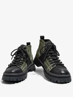 Men's Boots Work Boots Suede Leather Round Toe Combat Boots
