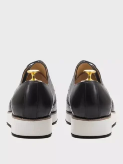 Men's Brogue Shoes Round Toe Genuine Leather Round Toe Lace Up Wingtip Shoes