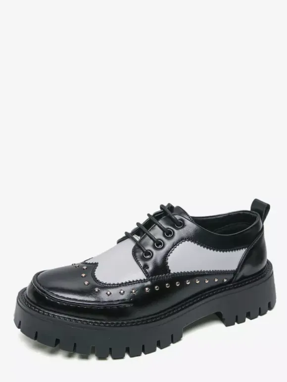 Men's Casual Shoes Round Toe Lace Up Shoes