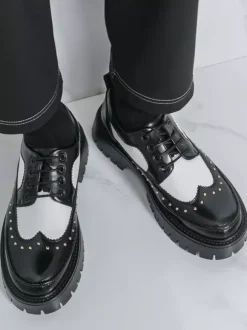 Men's Casual Shoes Round Toe Lace Up Shoes