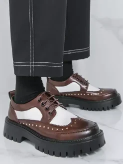 Men's Casual Shoes Round Toe Lace Up Shoes