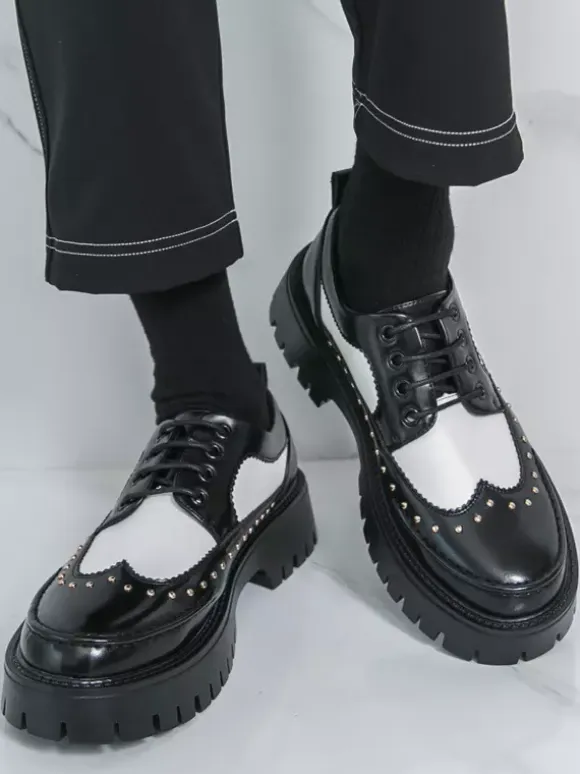 Men's Casual Shoes Round Toe Lace Up Shoes