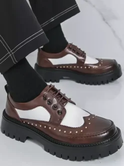 Men's Casual Shoes Round Toe Lace Up Shoes