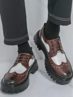 Men's Casual Shoes Round Toe Lace Up Shoes