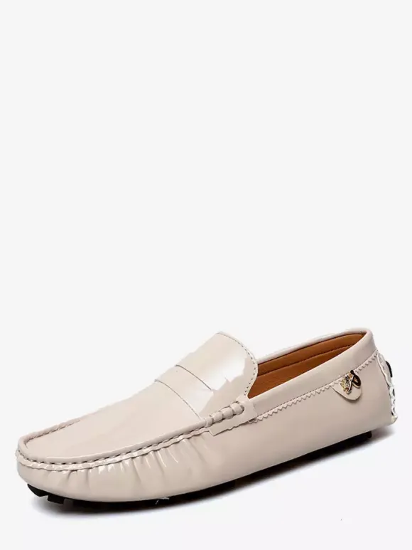 Men's Casual Shoes Round Toe Slip On Driving Shoes