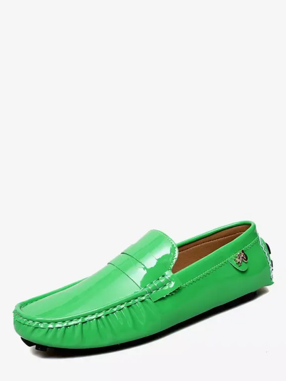 Men's Casual Shoes Round Toe Slip On Driving Shoes