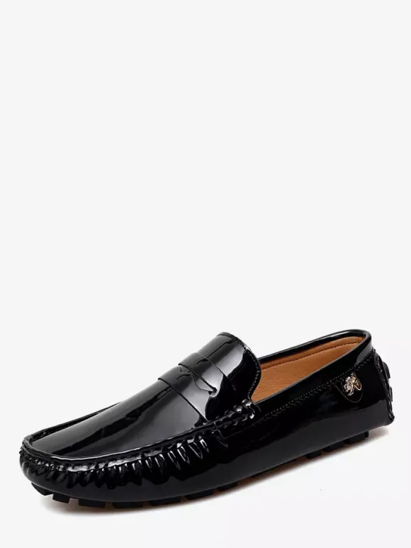 Men's Casual Shoes Round Toe Slip On Driving Shoes