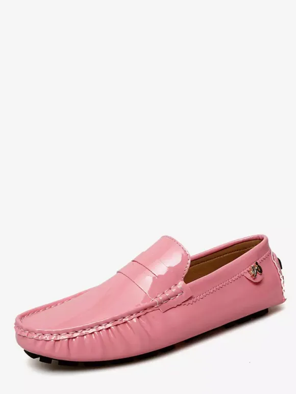 Men's Casual Shoes Round Toe Slip On Driving Shoes
