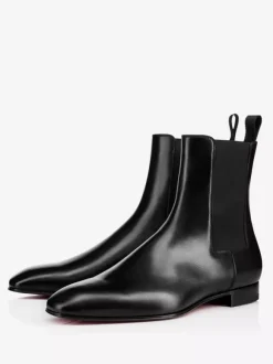 Men's Chelsea Boots Black Plain Smooth Ankle Boots
