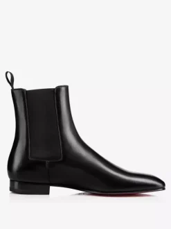 Men's Chelsea Boots Black Plain Smooth Ankle Boots