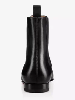 Men's Chelsea Boots Black Plain Smooth Ankle Boots