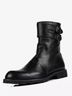 Men's Chelsea Boots Cowhide Chic Black Slip On Ankle Boots