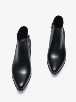 Men's Chelsea Boots Cowhide Chic Black Ankle Short Boots