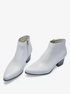 Men's Chelsea Boots Cowhide Chic Black Ankle Short Boots
